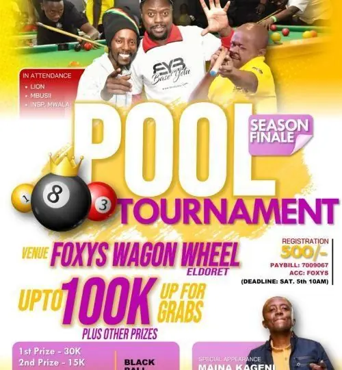 Pool tournament win 100K