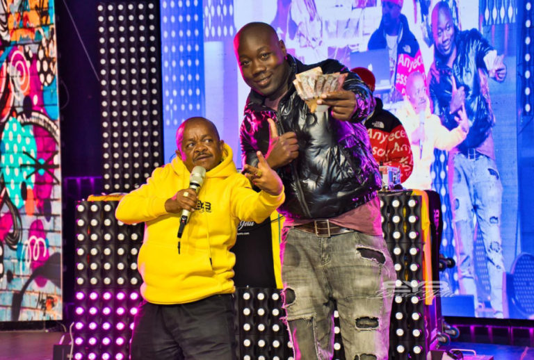 Second Raffle Draw winner at the Base Yetu Eldoret Concert